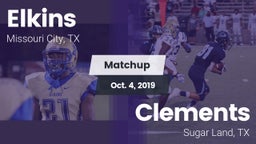 Matchup: Elkins  vs. Clements  2019