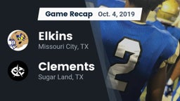 Recap: Elkins  vs. Clements  2019