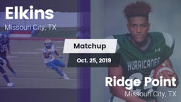 Matchup: Elkins  vs. Ridge Point  2019