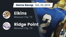 Recap: Elkins  vs. Ridge Point  2019