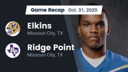 Recap: Elkins  vs. Ridge Point  2020
