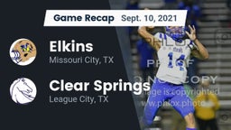 Recap: Elkins  vs. Clear Springs  2021