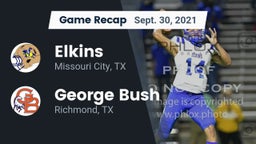 Recap: Elkins  vs. George Bush  2021