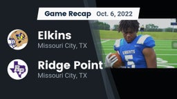 Recap: Elkins  vs. Ridge Point  2022