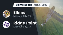 Recap: Elkins  vs. Ridge Point  2023