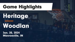 Heritage  vs Woodlan  Game Highlights - Jan. 20, 2024