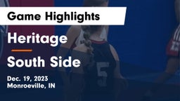 Heritage  vs South Side  Game Highlights - Dec. 19, 2023