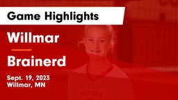 Willmar  vs Brainerd  Game Highlights - Sept. 19, 2023
