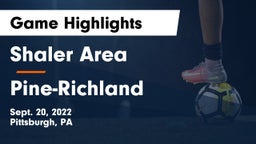 Shaler Area  vs Pine-Richland  Game Highlights - Sept. 20, 2022