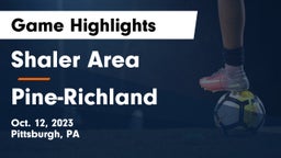 Shaler Area  vs Pine-Richland  Game Highlights - Oct. 12, 2023