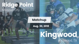 Matchup: Ridge Point vs. Kingwood  2018