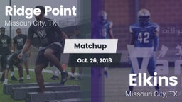 Matchup: Ridge Point vs. Elkins  2018