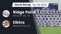 Recap: Ridge Point  vs. Elkins  2018