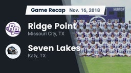 Recap: Ridge Point  vs. Seven Lakes  2018