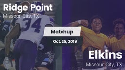 Matchup: Ridge Point vs. Elkins  2019