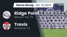 Recap: Ridge Point  vs. Travis  2019