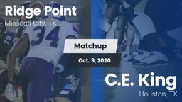 Matchup: Ridge Point vs. C.E. King  2020
