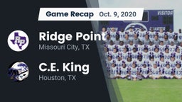 Recap: Ridge Point  vs. C.E. King  2020