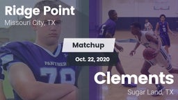 Matchup: Ridge Point vs. Clements  2020