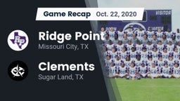 Recap: Ridge Point  vs. Clements  2020