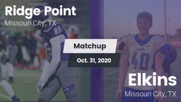 Matchup: Ridge Point vs. Elkins  2020
