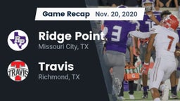 Recap: Ridge Point  vs. Travis  2020