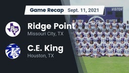 Recap: Ridge Point  vs. C.E. King  2021