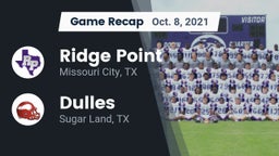 Recap: Ridge Point  vs. Dulles  2021