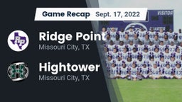 Recap: Ridge Point  vs. Hightower  2022