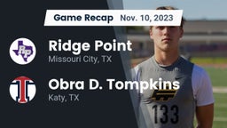 Recap: Ridge Point  vs. Obra D. Tompkins  2023