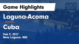 Laguna-Acoma  vs Cuba Game Highlights - Feb 9, 2017