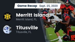 Recap: Merritt Island  vs. Titusville  2020