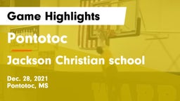 Pontotoc  vs Jackson Christian school  Game Highlights - Dec. 28, 2021