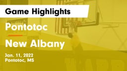 Pontotoc  vs New Albany  Game Highlights - Jan. 11, 2022