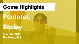 Pontotoc  vs Ripley  Game Highlights - Jan. 14, 2022