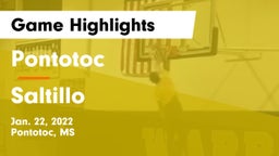 Pontotoc  vs Saltillo  Game Highlights - Jan. 22, 2022