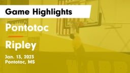 Pontotoc  vs Ripley  Game Highlights - Jan. 13, 2023