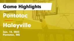 Pontotoc  vs Haleyville  Game Highlights - Jan. 14, 2023