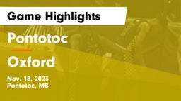 Pontotoc  vs Oxford  Game Highlights - Nov. 18, 2023