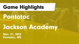 Pontotoc  vs Jackson Academy  Game Highlights - Nov. 21, 2023