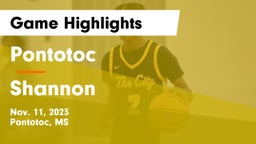 Pontotoc  vs Shannon  Game Highlights - Nov. 11, 2023