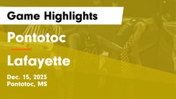 Pontotoc  vs Lafayette  Game Highlights - Dec. 15, 2023