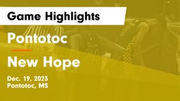 Pontotoc  vs New Hope  Game Highlights - Dec. 19, 2023