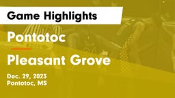 Pontotoc  vs Pleasant Grove  Game Highlights - Dec. 29, 2023