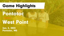 Pontotoc  vs West Point  Game Highlights - Jan. 5, 2024