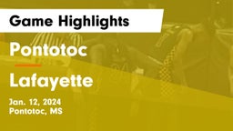 Pontotoc  vs Lafayette  Game Highlights - Jan. 12, 2024
