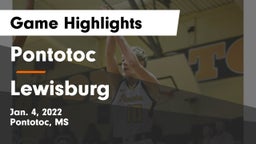 Pontotoc  vs Lewisburg Game Highlights - Jan. 4, 2022