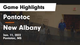 Pontotoc  vs New Albany  Game Highlights - Jan. 11, 2022