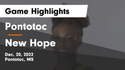 Pontotoc  vs New Hope  Game Highlights - Dec. 20, 2022
