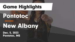 Pontotoc  vs New Albany Game Highlights - Dec. 5, 2023